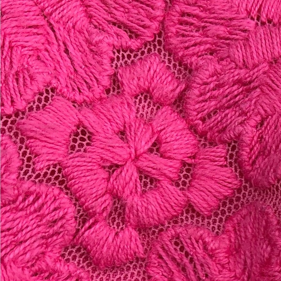 Lily Pulitzer Pink Lace and Stitched Flower Cocktail Dress - Picture 8 of 8